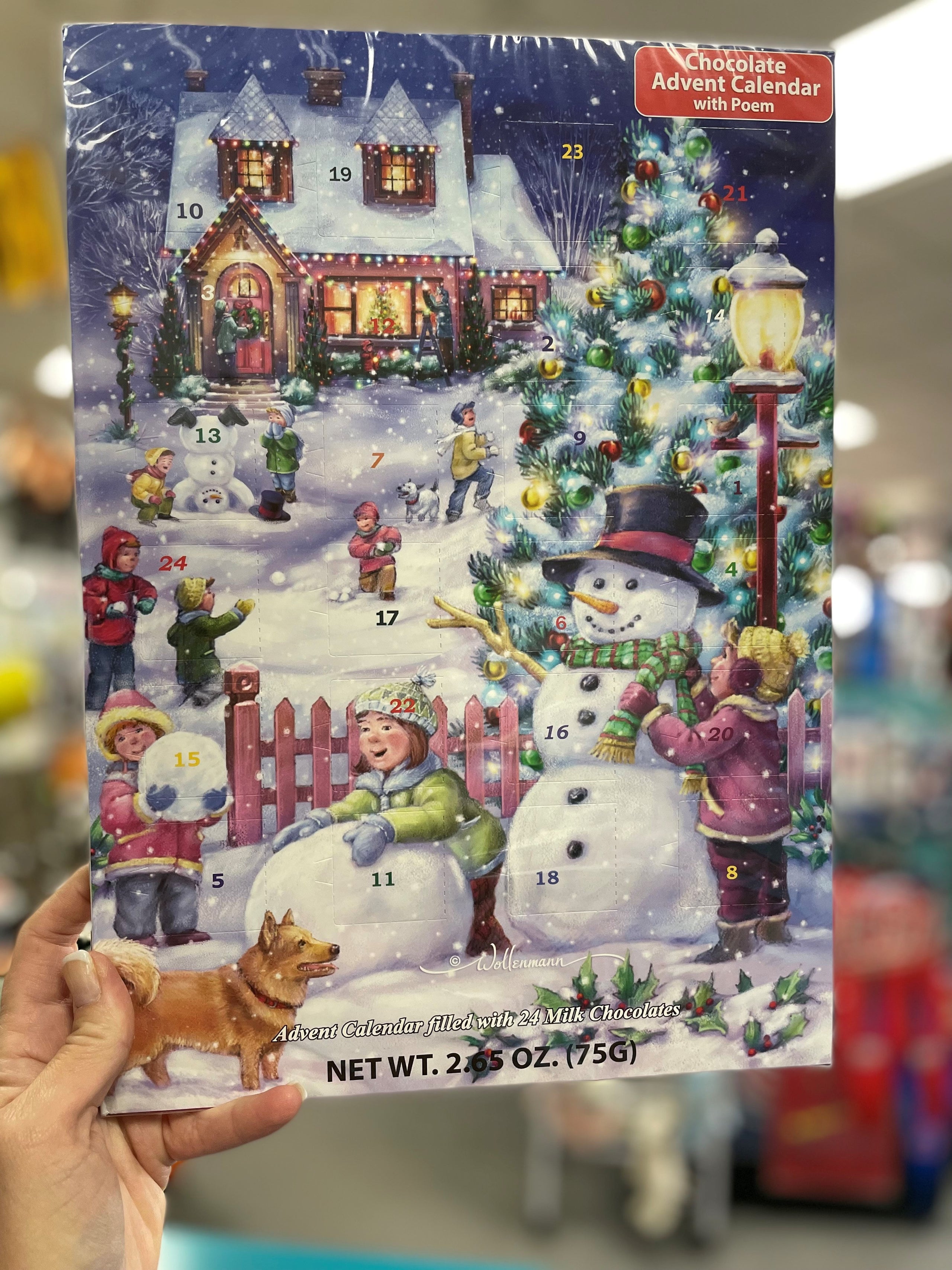 Chocolate Advent Calendar Snowman | Party Worx